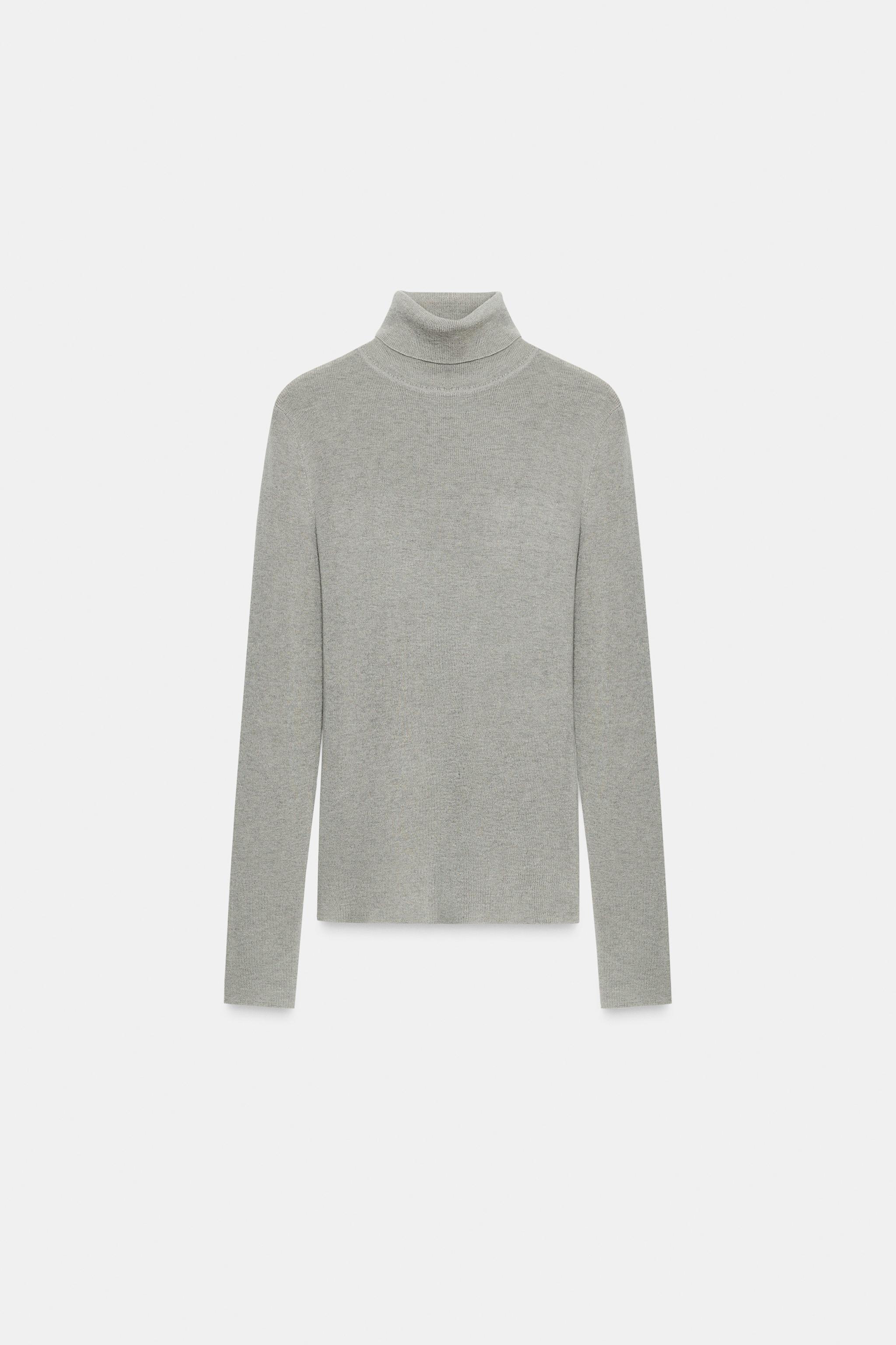 WOOL BLEND HIGH NECK JUMPER